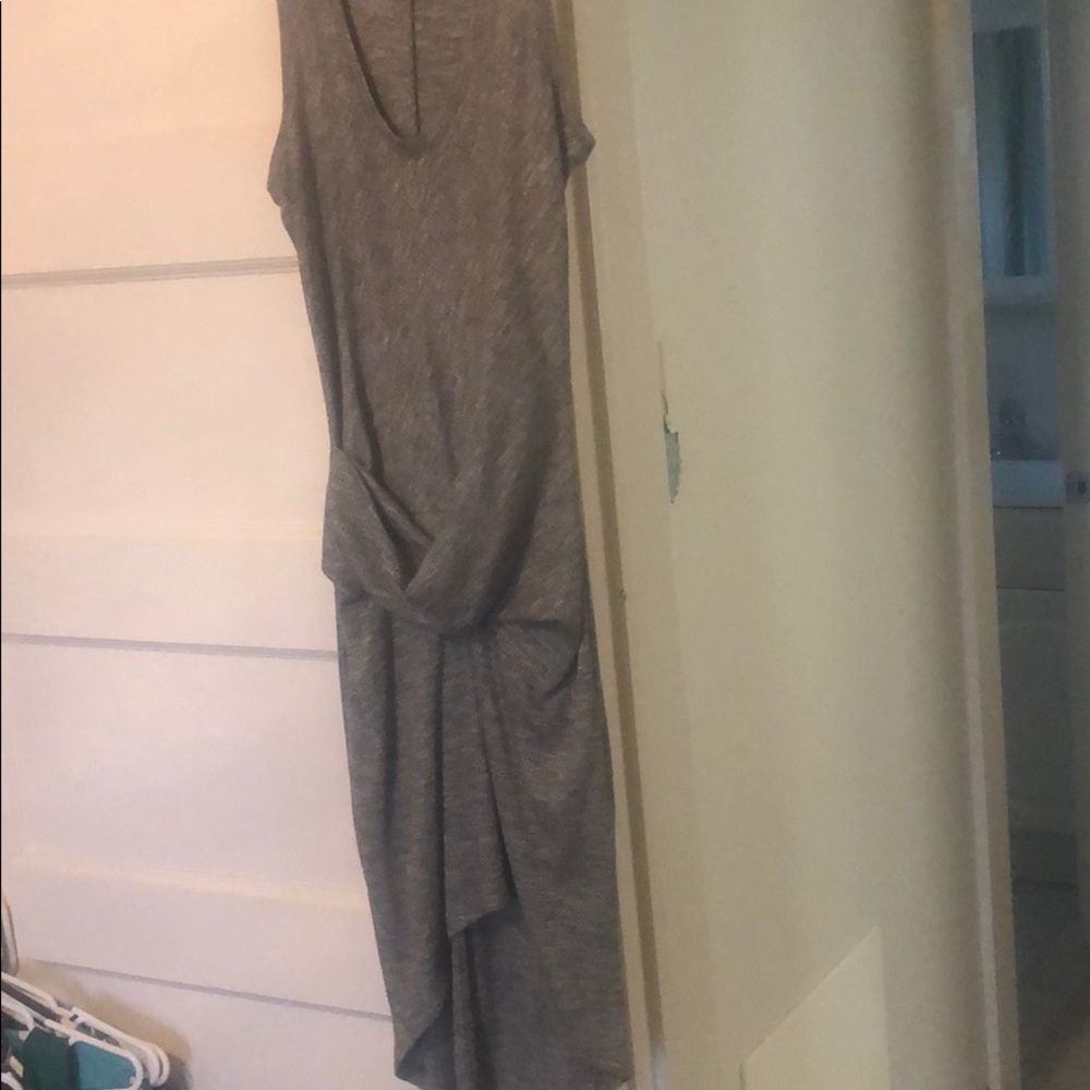 Rachel Roy gray ribbed dress